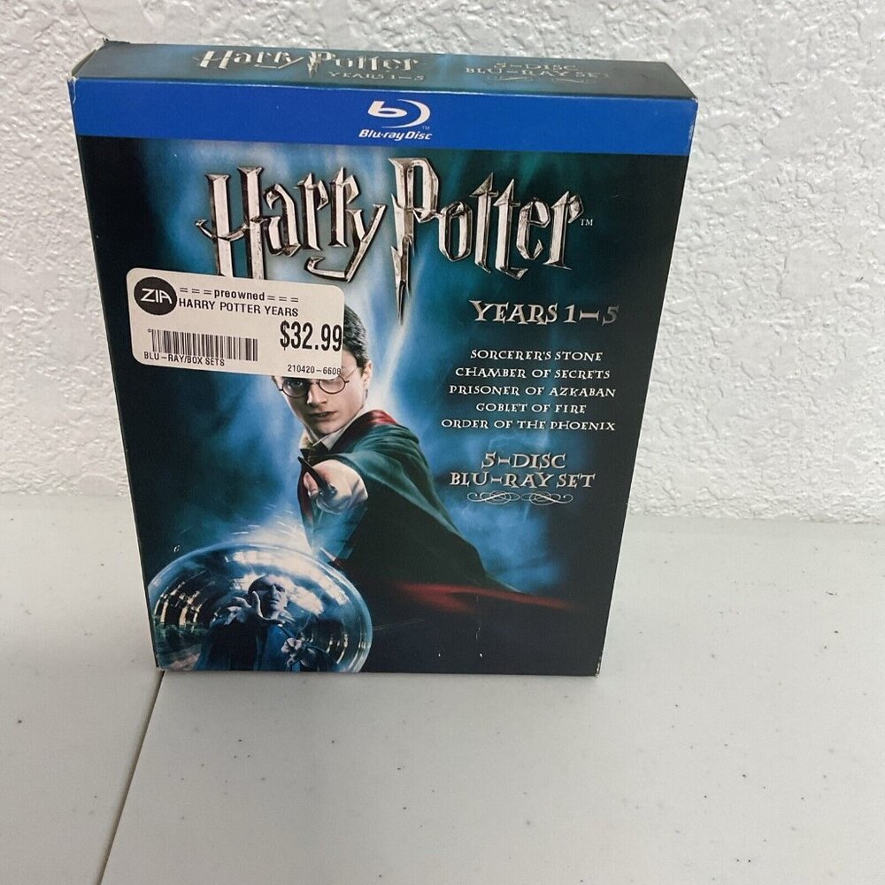 Harry Potter 5-disc Blu-ray Boxed Set Years 1-5